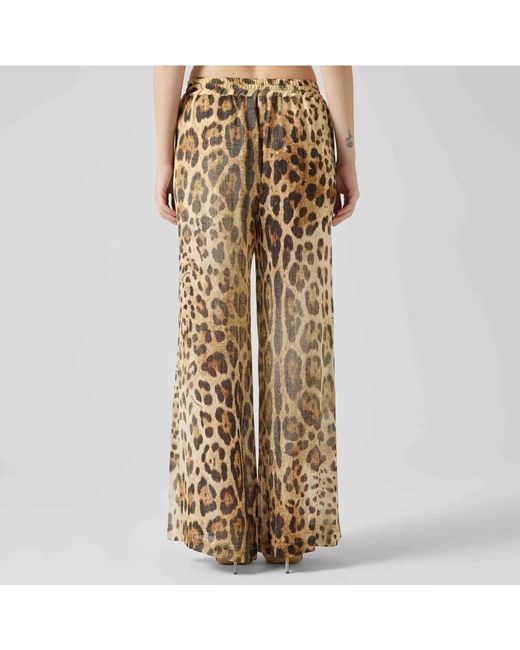 Ermanno Scervino Natural Wide Trousers