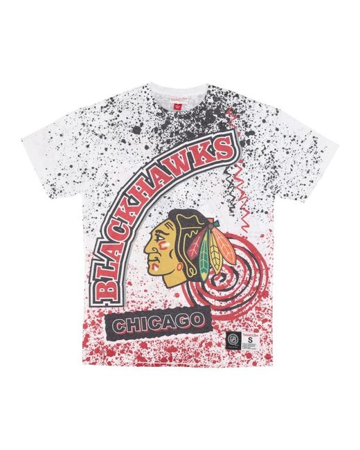 T-Shirts Mitchell & Ness de hombre de color White
