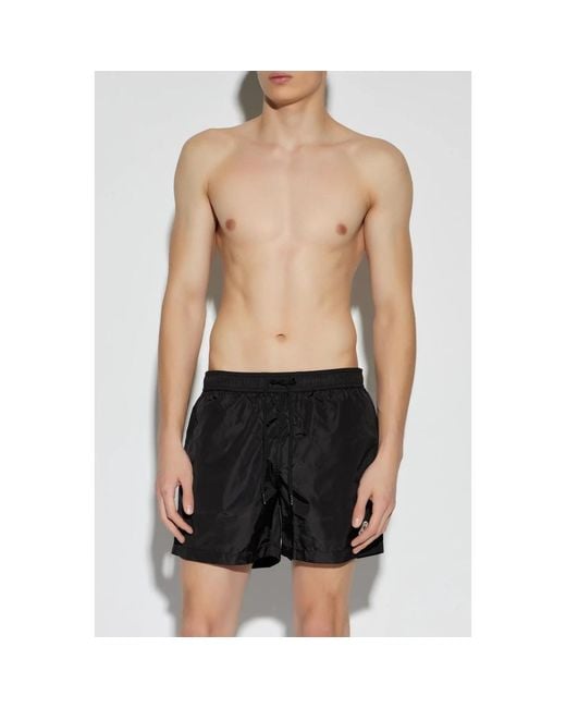Moncler Black Beachwear for men