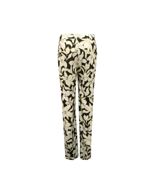 Max Mara Green Straight Trousers