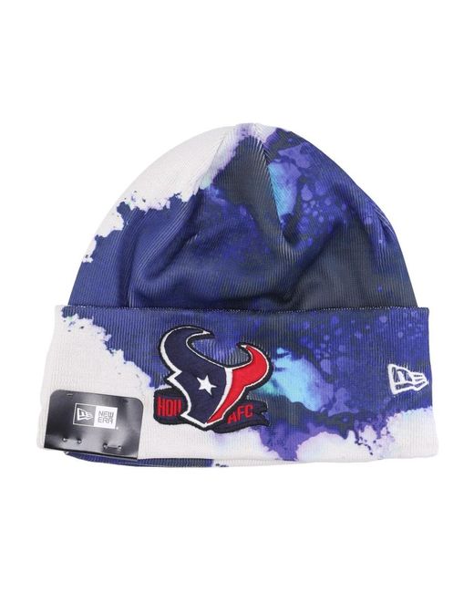 KTZ Accessoires ,Veelkleurig ,Polyester Houston Texans Nfl Sideline Gebreide Muts in het Blue voor heren