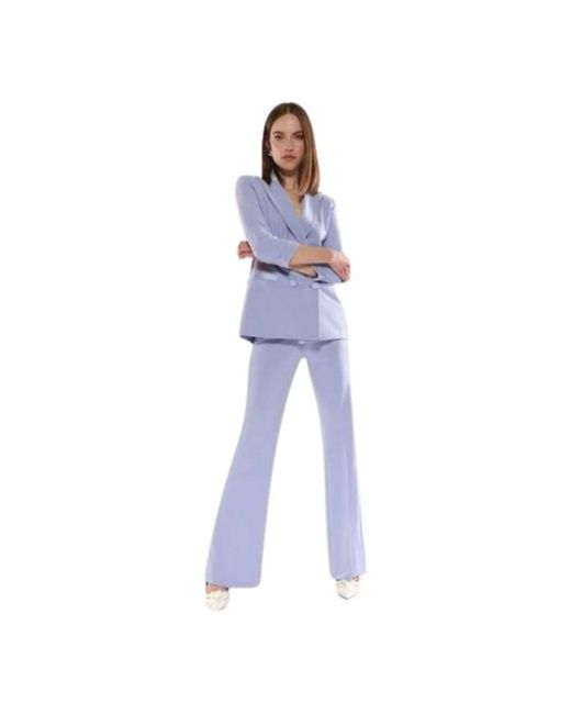 Imperial Wijde Flared Broek in het Purple