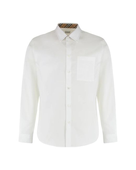 Formal Shirts di Burberry in White da Uomo