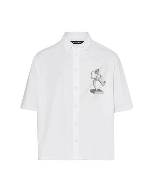 Jacquemus White Short Sleeve Shirts for men