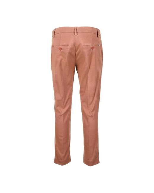 Dondup Pink Slim-Fit Trousers