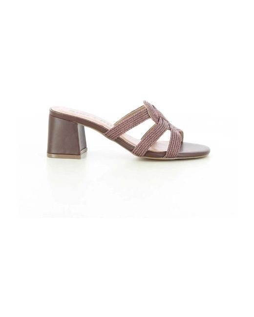 Heeled Mules Bibi Lou de color Brown