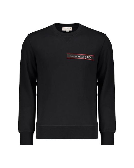 McQueen Black Sweatshirts for men