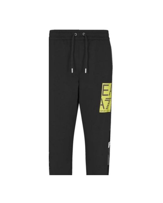 EA7 Black Sweatpants for men