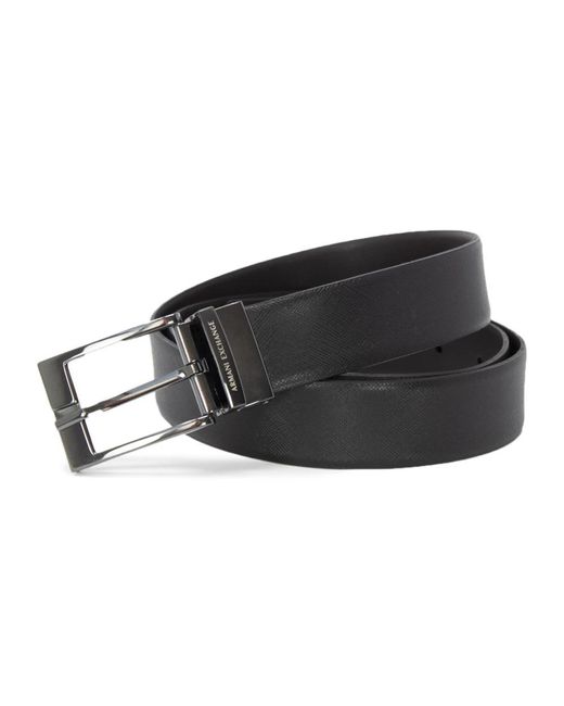Armani Exchange Black Belts for men