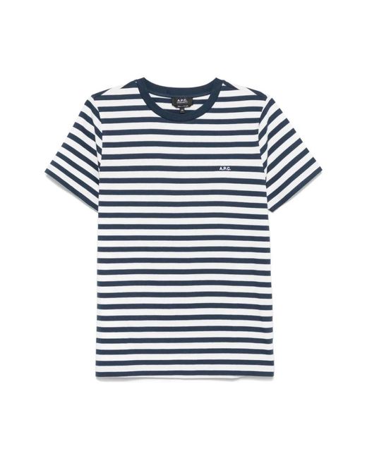 A.P.C. T-Shirts in het Blue