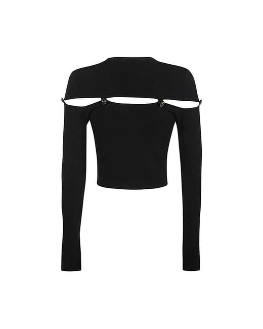 Versace Jeans Couture Black Long Sleeve T-Shirts