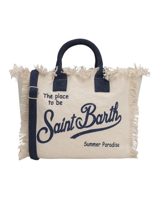Mc2 Saint Barth Blue Tote Bags for men