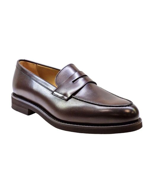 BERWICK  1707 Lederschuhe loafer in Brown für Herren