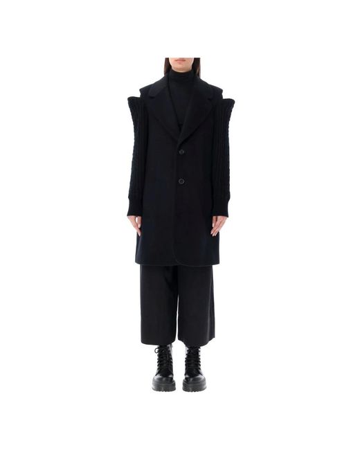Noir Kei Ninomiya Black Single-Breasted Coats