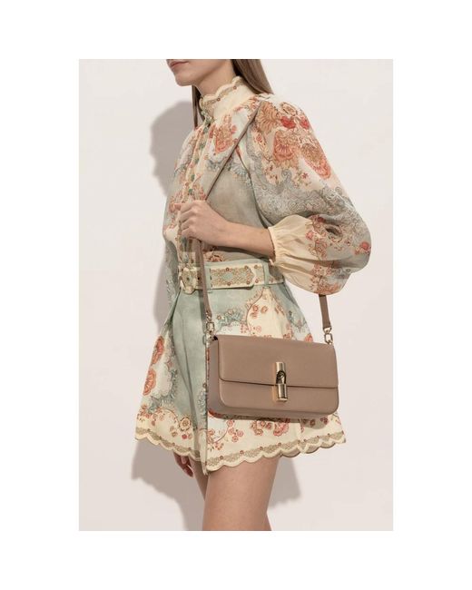 Furla Natural Cross Body Bags