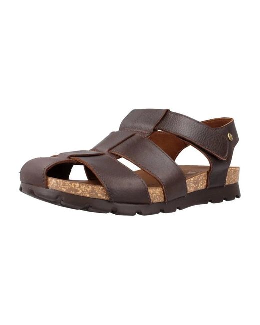 Panama Jack Brown Flat Sandals for men