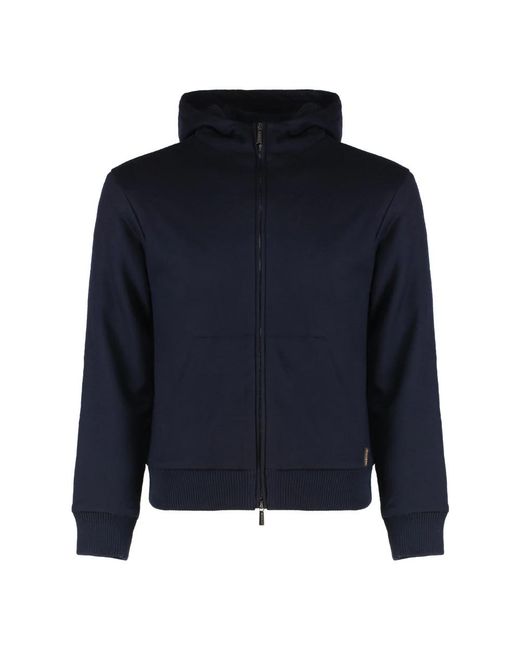 Moorer Blue Zip-Throughs for men