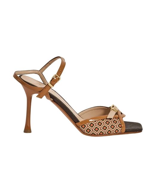 Albano Brown High Heel Sandals