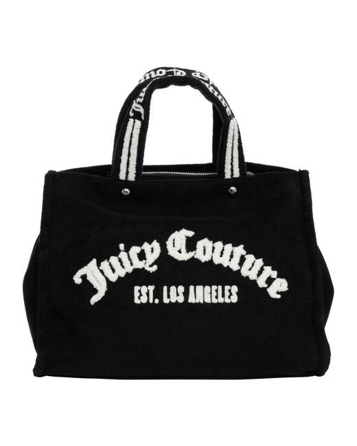 Shopping bag iris towelling di Juicy Couture in Black