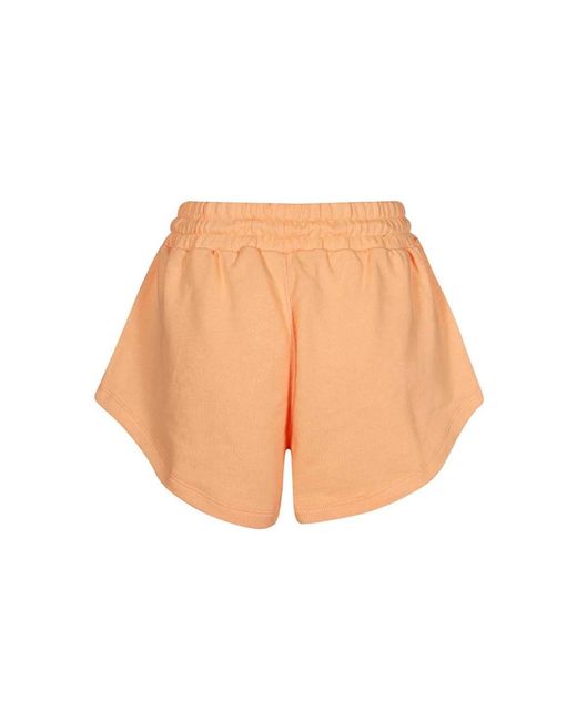 MSGM Orange Baumwoll-Shorts Mit Elastischem Bund