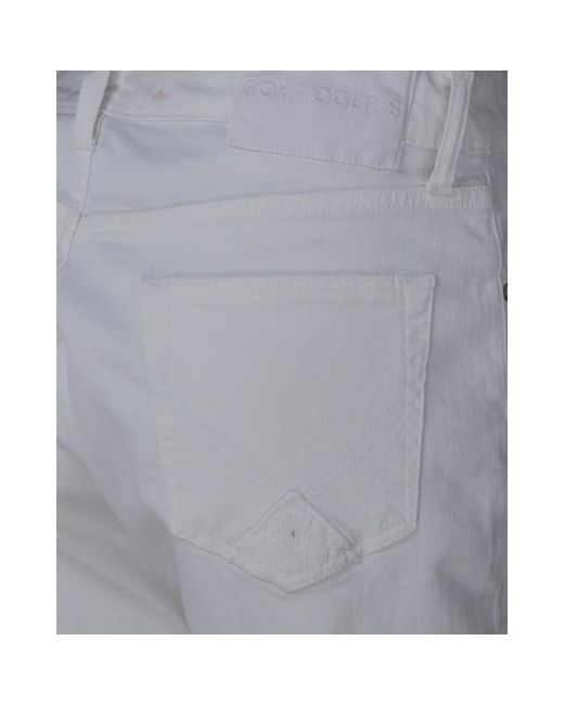 Roy Rogers Weiße dapper jeans karotten-passform in Gray für Herren