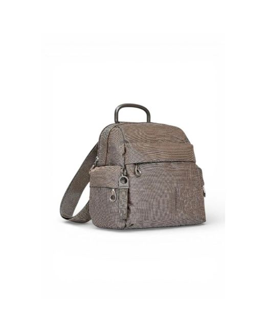 Mandarina Duck Gray Backpacks