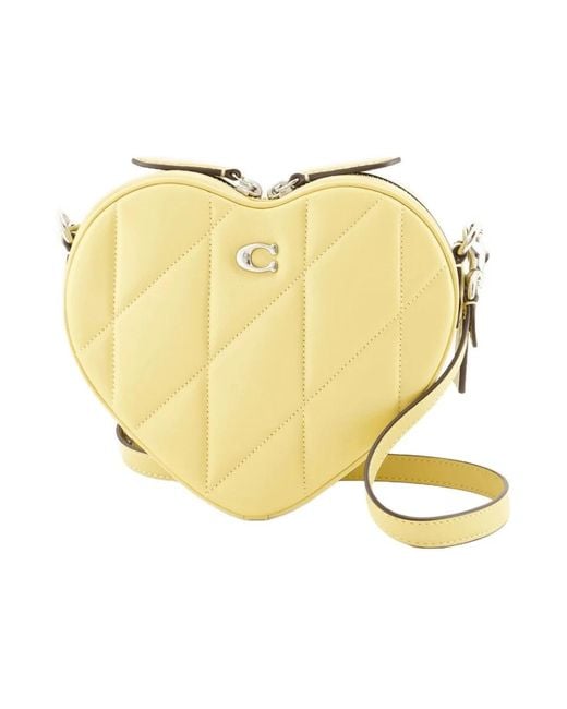 COACH Yellow Heart Crossbody