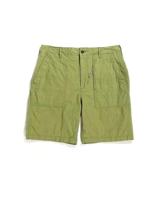 Engineered Garments Korte Broeken ,Groen ,Katoen Casual Katoenen Shorts Voor Mannen in het Green voor heren