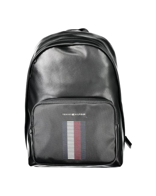 Tommy Hilfiger Schwarzer rucksack mit laptopfach in Black für Herren