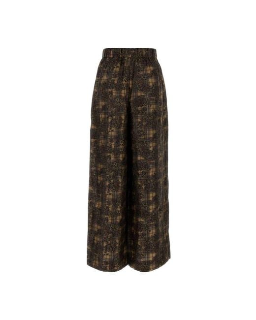Ganni Brown Wide Trousers