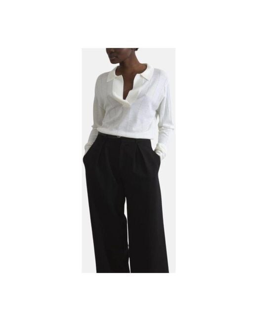 John Smedley White Zeitgemäßer basic crudo jersey