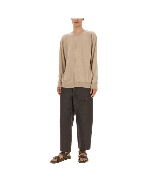 Uma Wang Gray Straight Trousers for men