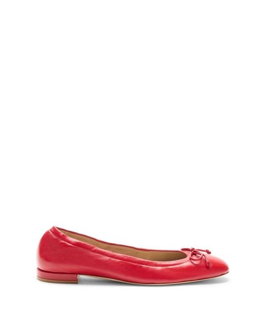 Stuart Weitzman Red Bria Ballet Flat
