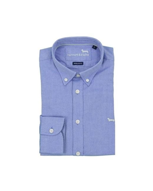 Harmont & Blaine Blue Formal Shirts for men