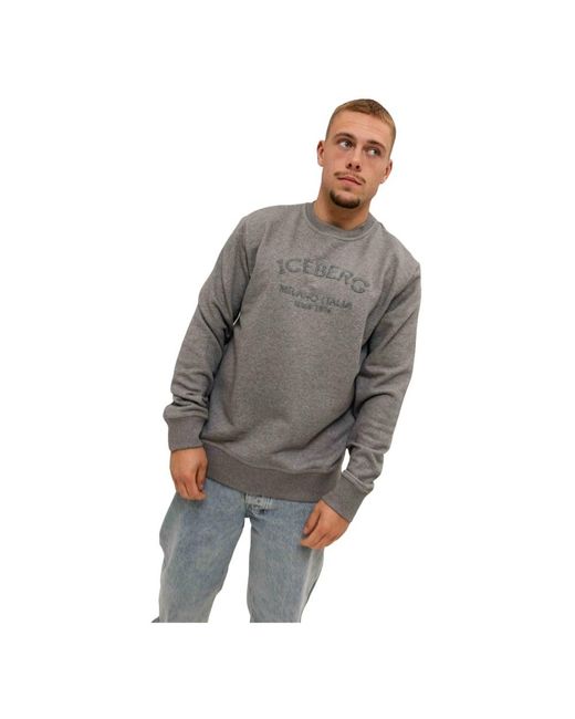 Iceberg Gray Sweatshirts for men