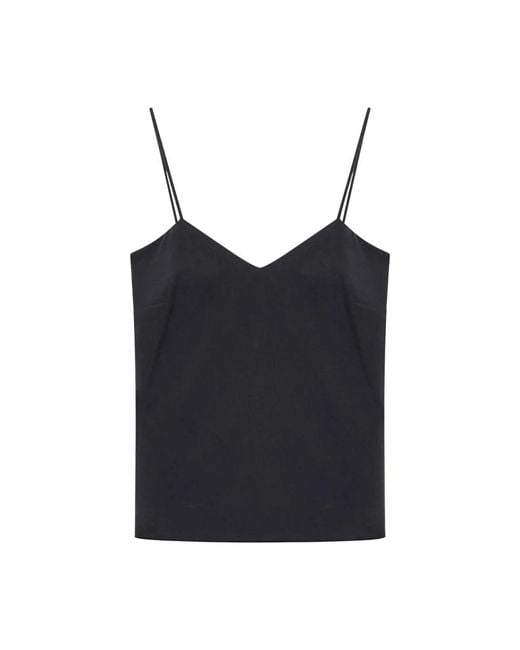 Max Mara Black Sleeveless Tops