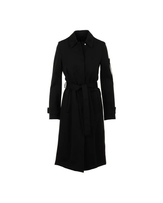 Peuterey Black Belted Coats