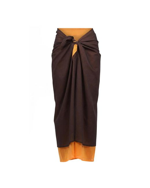 Niu Brown Maxi Skirts