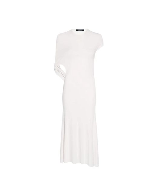 Jacquemus Kleedjes ,Wit ,Witte Jurk Salerno Stijl in het White