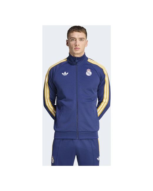 Adidas Originals Blue Zip-Throughs for men