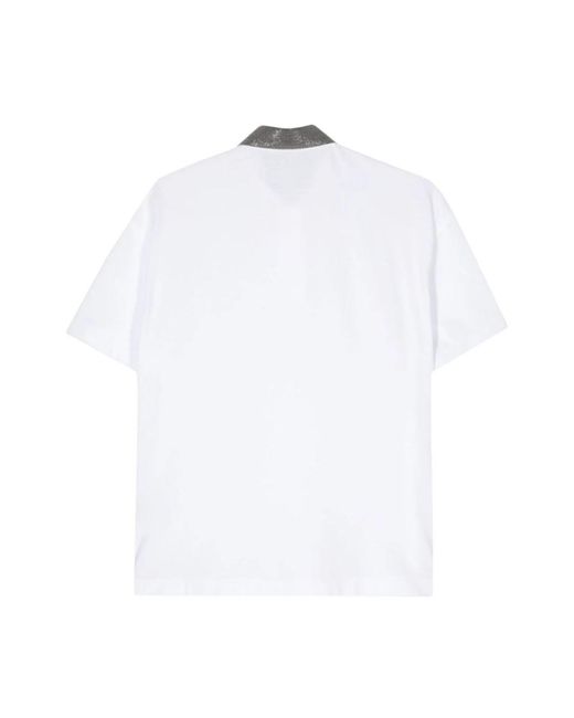 Brunello Cucinelli White Polo Shirts