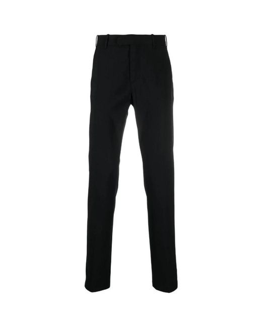 Eleventy Black Slim-Fit Trousers for men