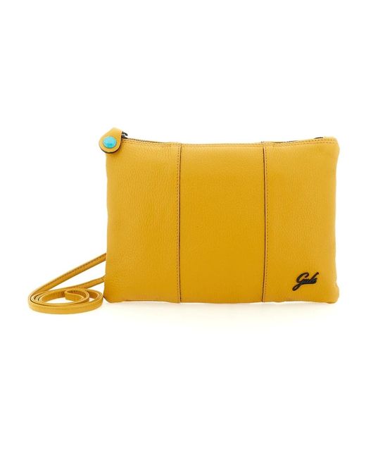 Gabs Zwarte Leren Crossbody Tas Beyonce M in het Yellow