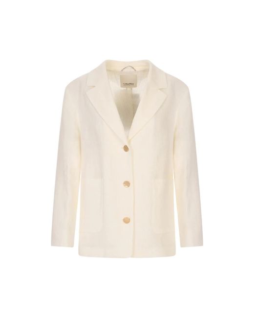 Max Mara Carlotta Blazer in het Natural