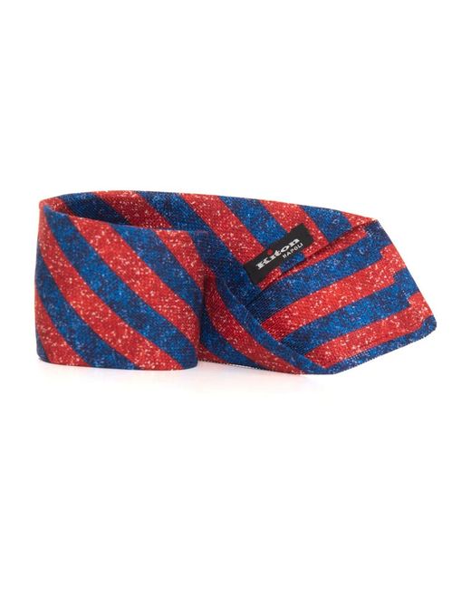Ties Kiton de hombre de color Red