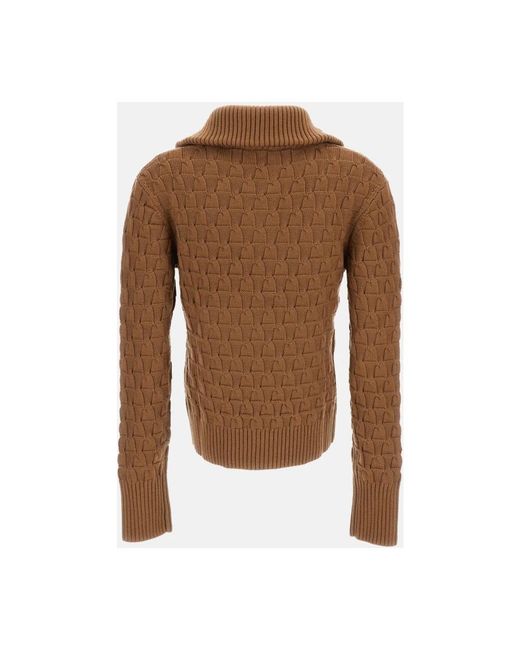 Wales Bonner Brown Round-Neck Knitwear