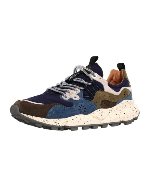 Flower Mountain Blue Sneakers for men