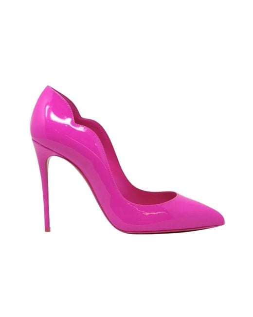 Christian Louboutin Pink Hot Chick 100 Patent Pump