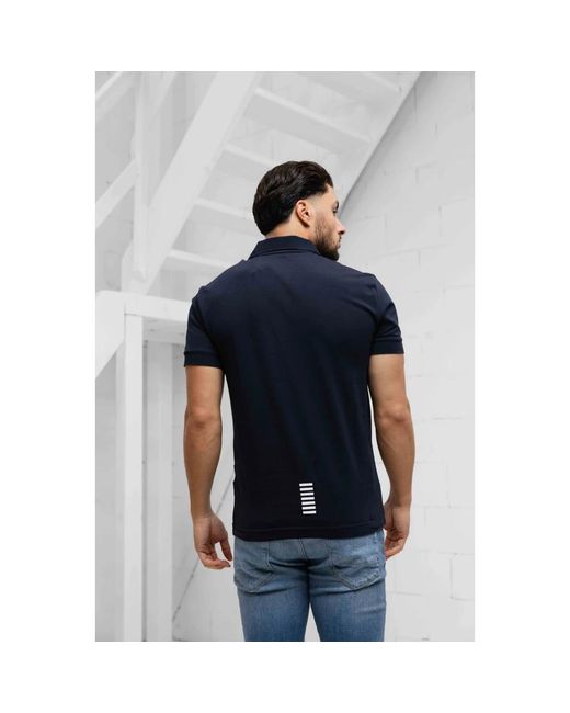 Emporio Armani Blue Polo Shirts for men