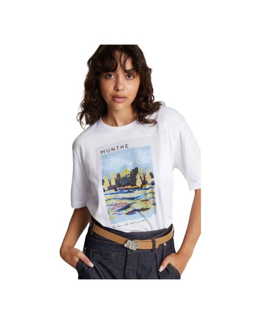 T-Shirts Munthe de color White